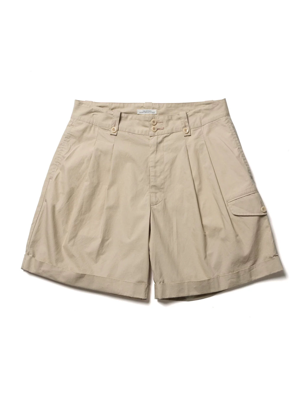 SUPERTOFU rkha Mid-Rise Pleated Shorts
