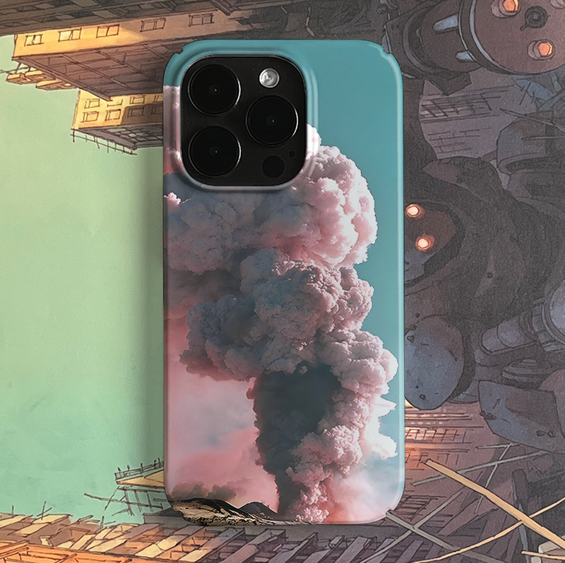Pbcase Blue Smoke Niche High-end Apple Phone Case
