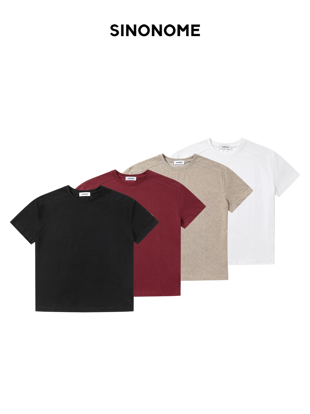 SINONOME 250g Anti-Bacterial Relaxed Crew Neck Tee