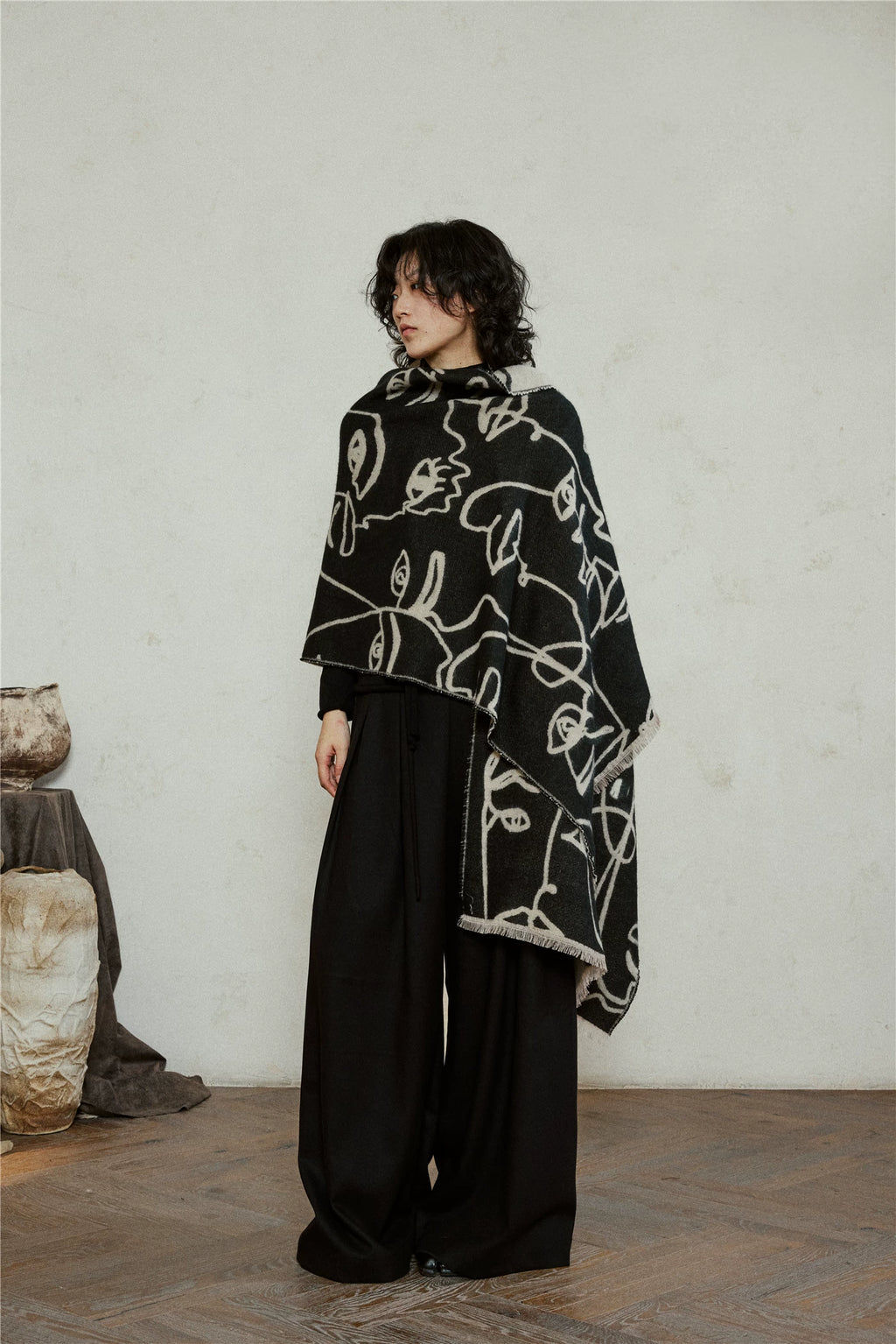 SUNYVONNE Lazy Thermal Scarf