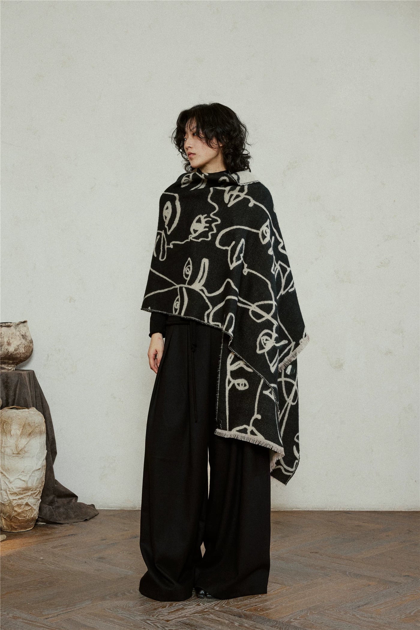 SUNYVONNE Lazy Thermal Scarf