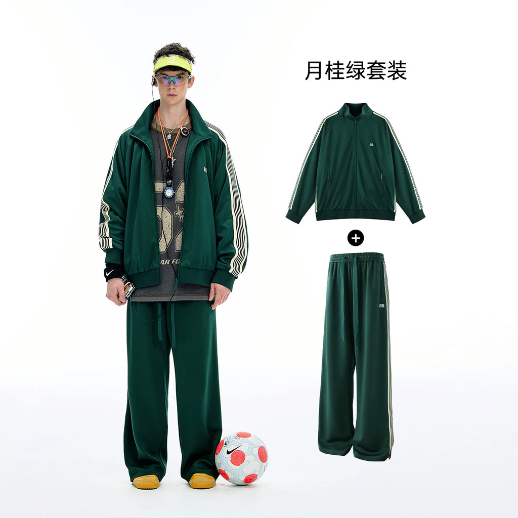 BJHG Three-Stripe Jacket & Pants Set