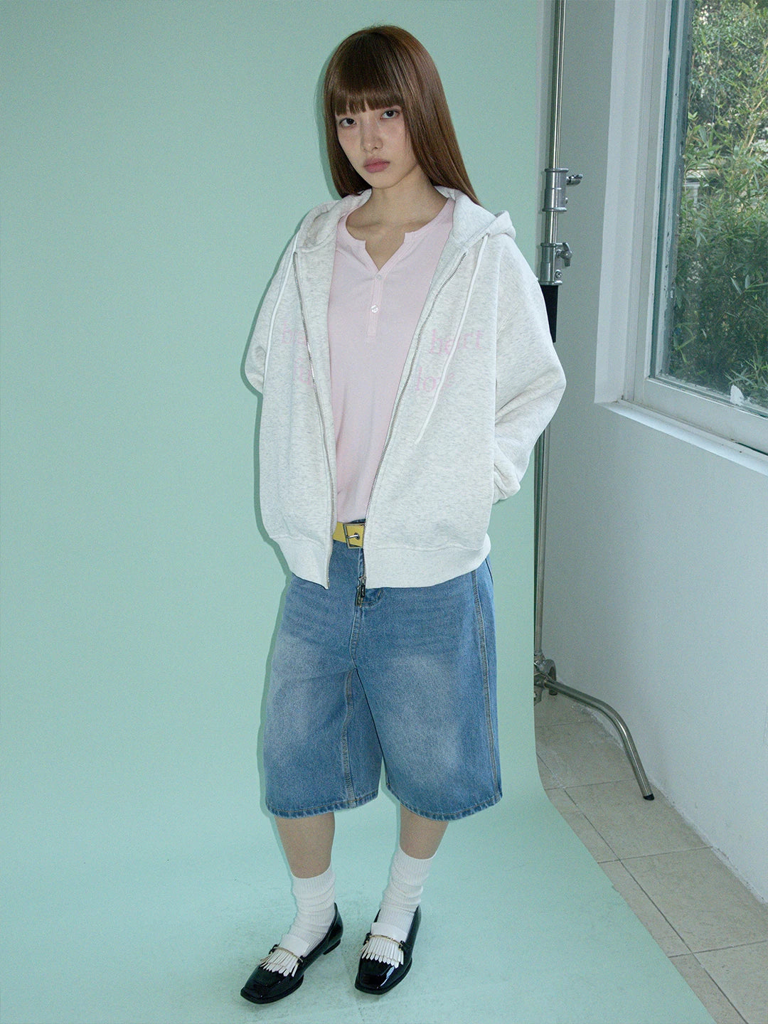 FUNKYFUN Loose Denim Casual Shorts