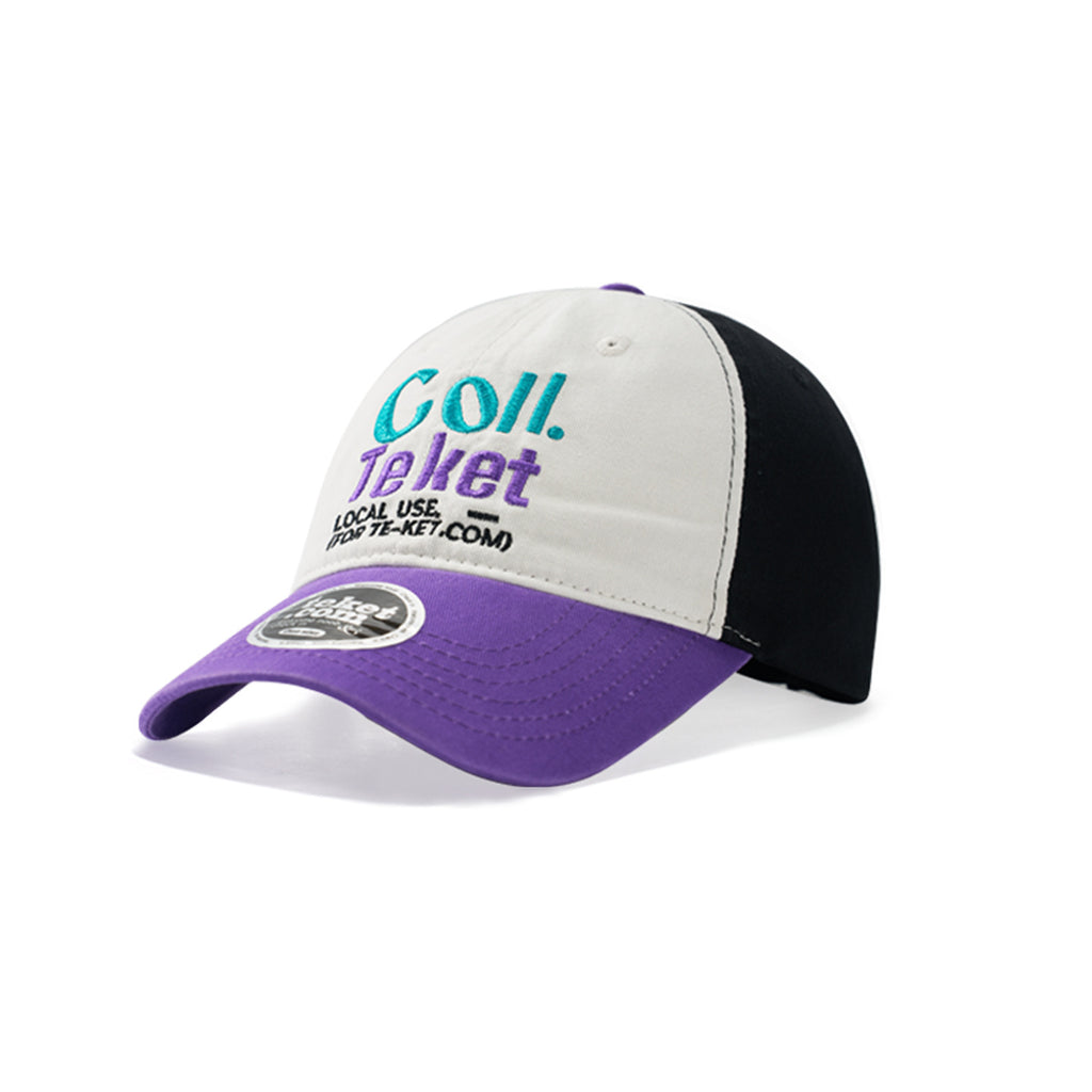 WASC Embroidered Color Block Cotton Baseball Cap
