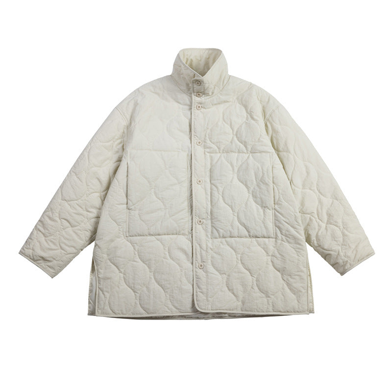 FORN3 Gourd Quilted Lapel Cotton Jacket