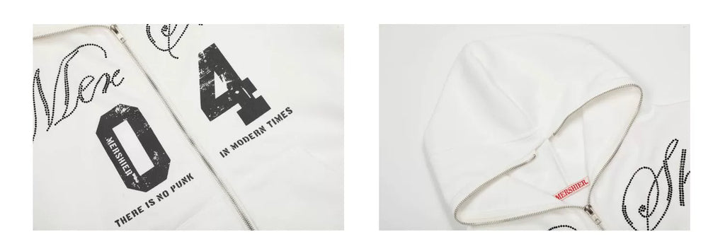 BLACKLISTS Vintage Alphabet Hot Diamond Sweater Jacket