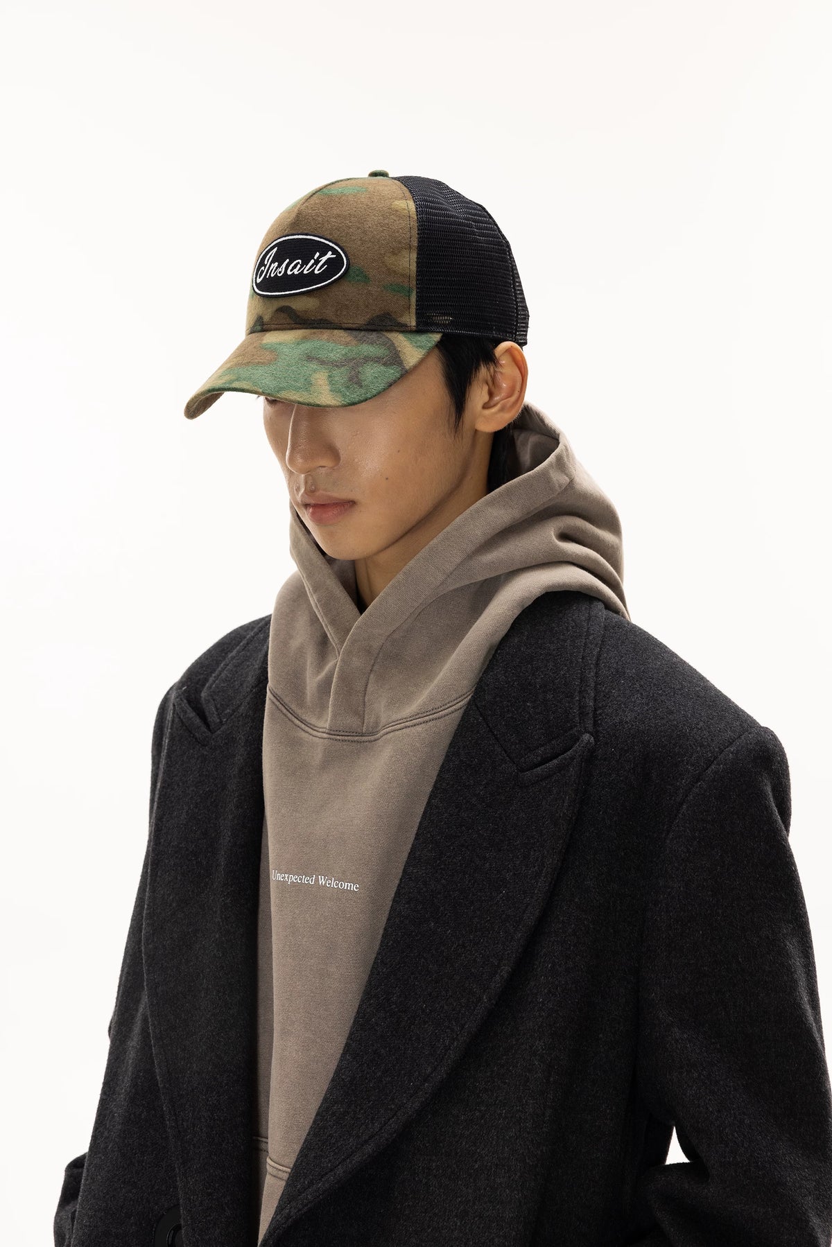 INSAIT Camo Embroidered Trucker Cap