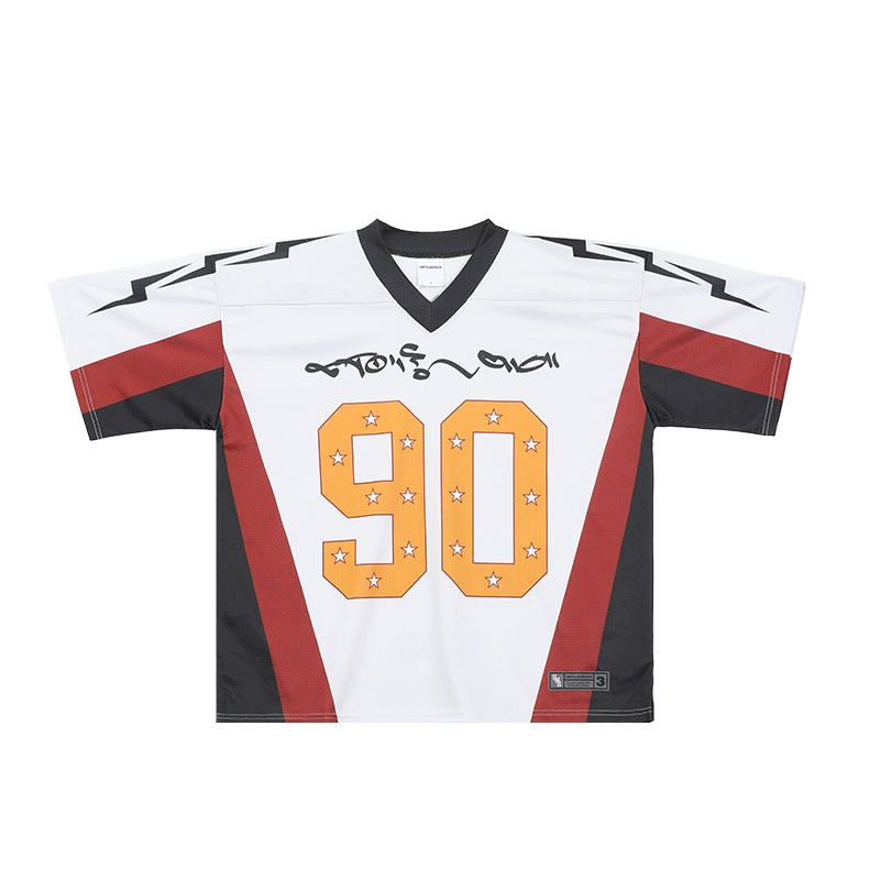 UNTILWERICH Vintage Color Matching Mesh Quick-drying Basketball Football Jersey