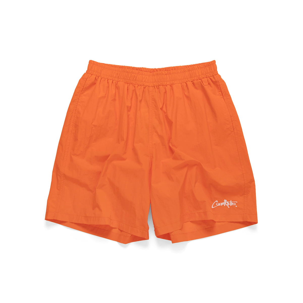 CoosRetro Embroidered 260g Loose Straight-Leg Sweat Shorts
