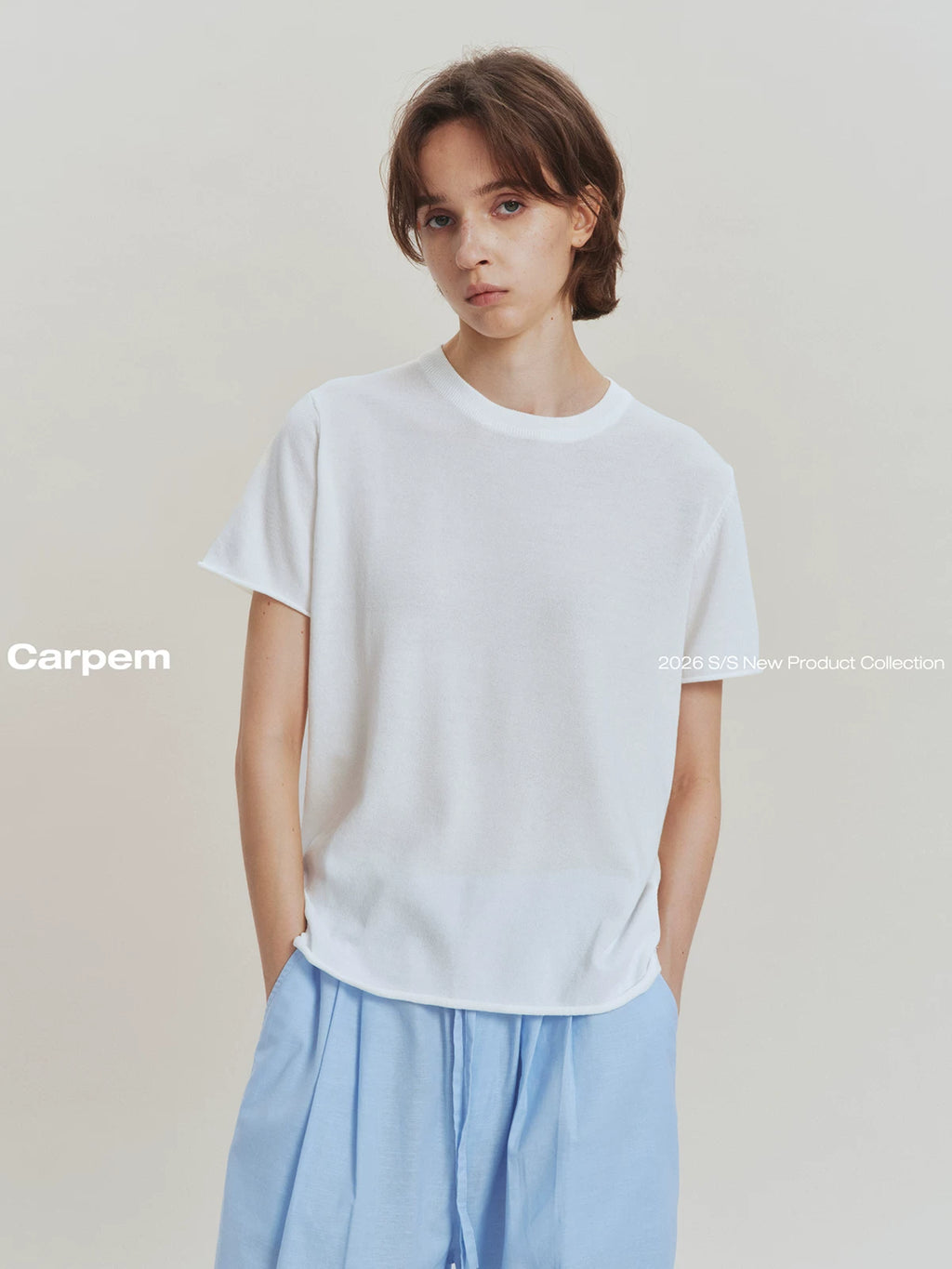 CARPEM Cropped Knit Tee