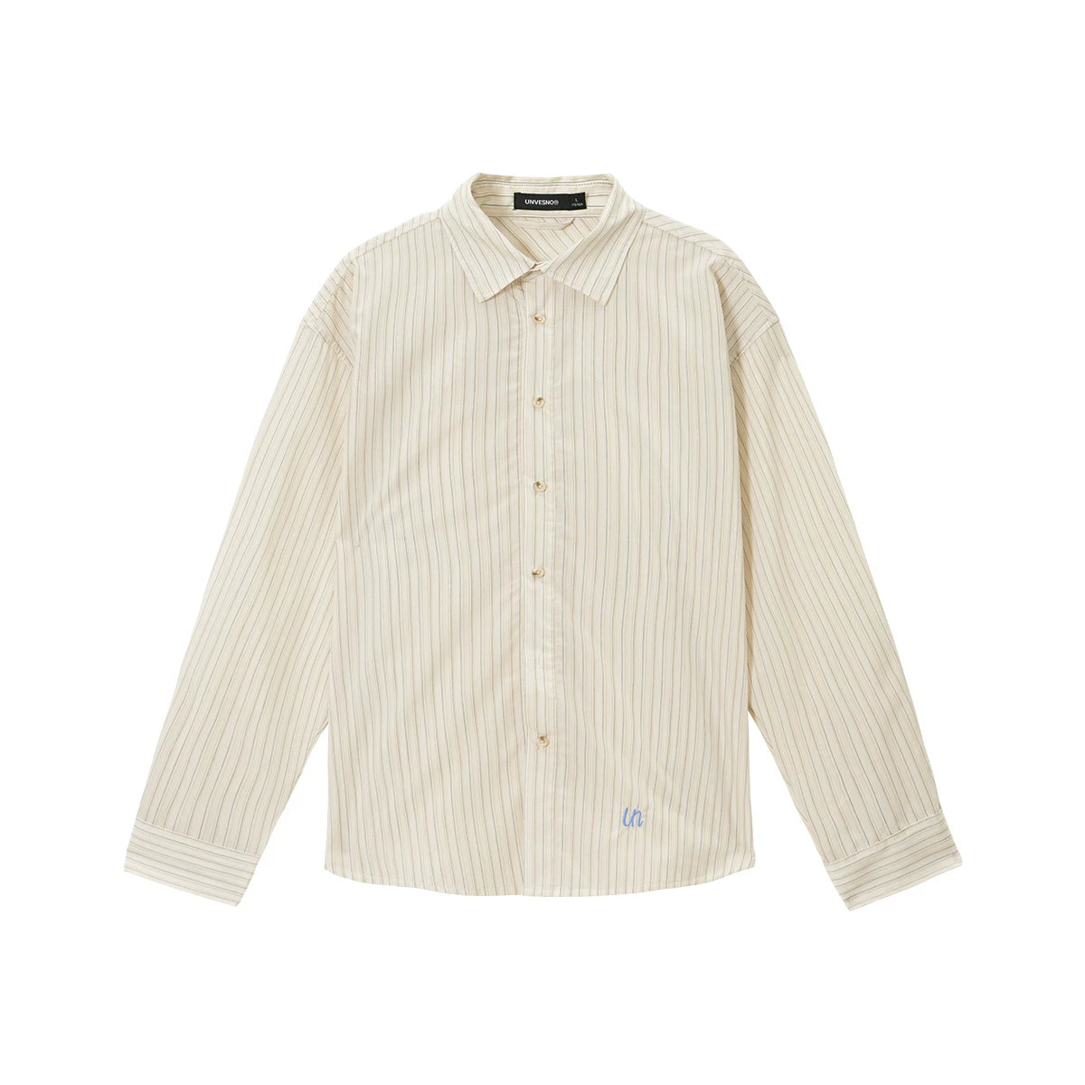 Unvesno Striped Cool-Touch Relaxed Long-Sleeve Shirt