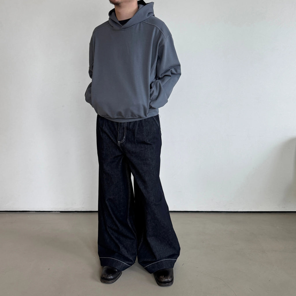 Anniehall A-Line Loose Fit Raw Denim Jeans