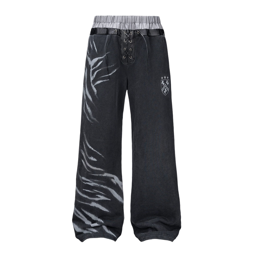 Esaias Iron Rider 400g Washed Straight-Leg Sweatpants