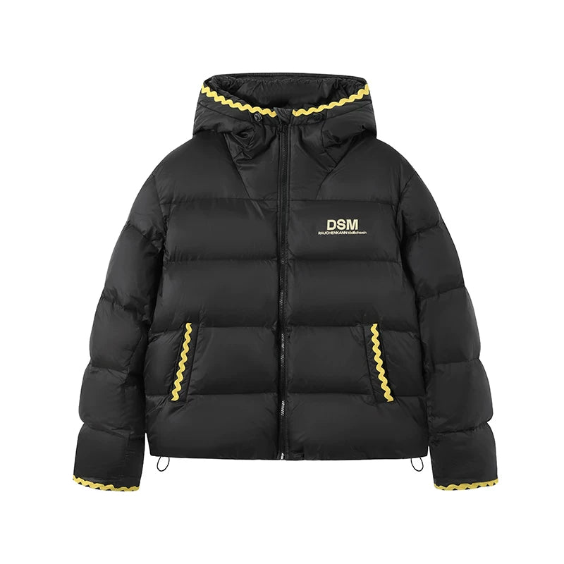 DONSMOKE Shell Embroidery 180g Down Hooded Jacket