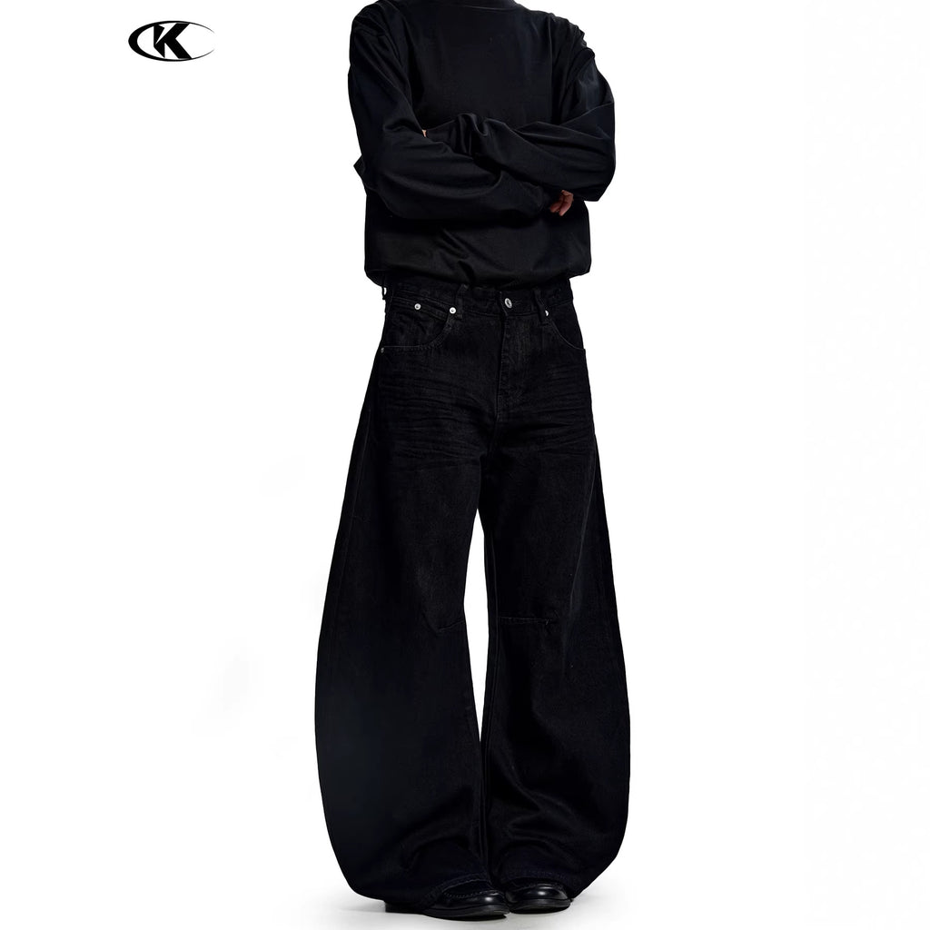 11KN 11 oz Wide-Leg Straight Jeans