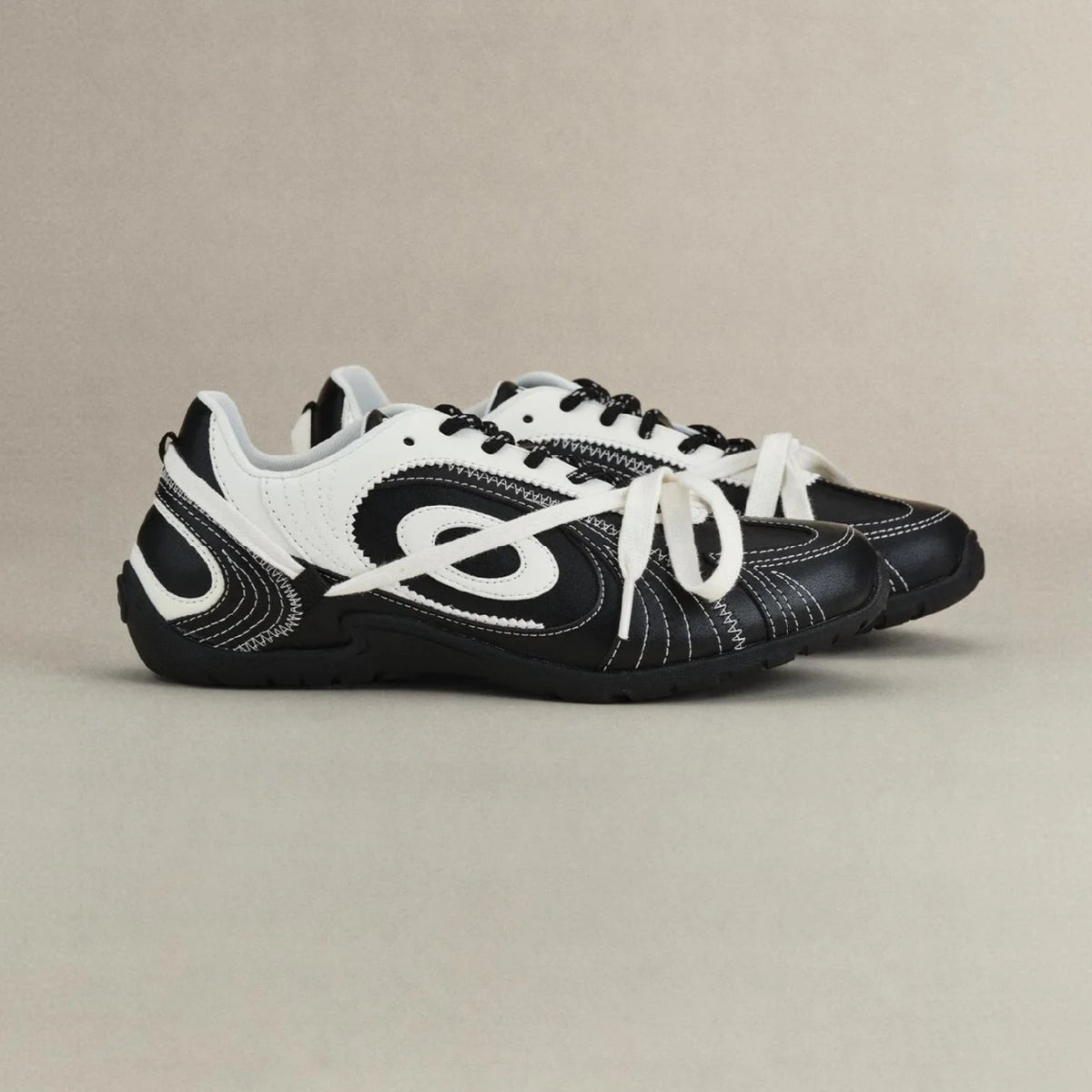OLD ORDER Synthetic Leather Low-Top German Trainer
