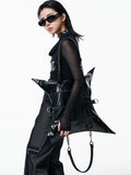 Antiphase Multi-back Four-pointed Star Zipper Shoulder Messenger Bag