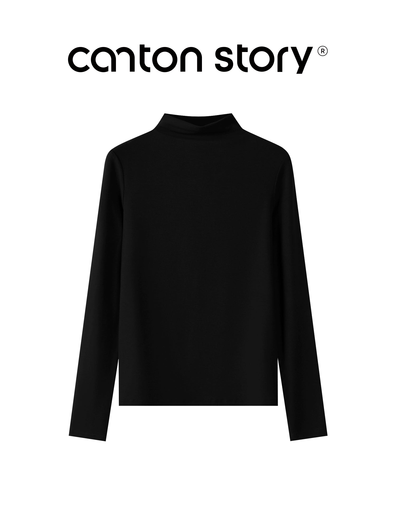 Cantonstory Shoulder Casual Versatile Bottom Shirt