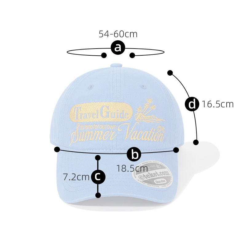 WASC Embroidered Color Block Cotton Baseball Cap