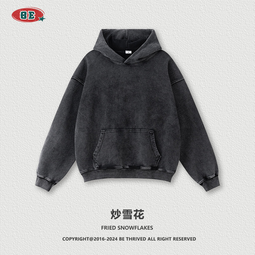 BE Terry Washed Sweater Sweatpants Sports Style Suit