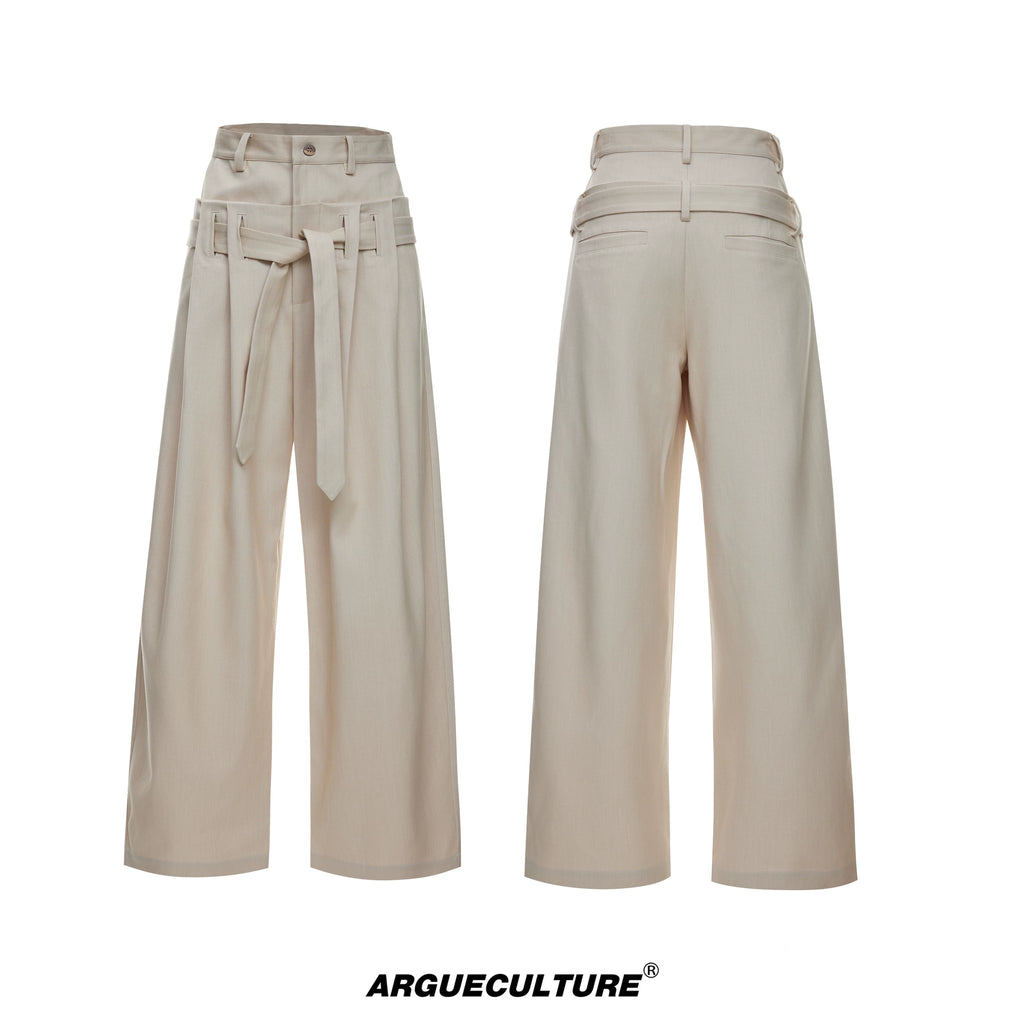 ArguE CulturE Pleated Wide-Leg High-Waist Trousers