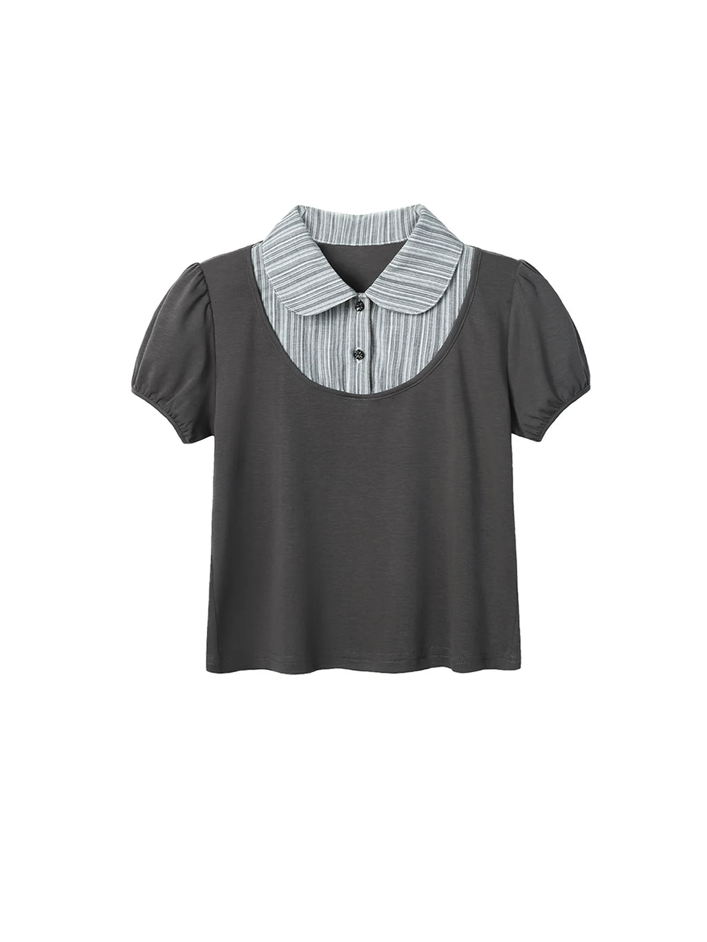 Two days off lab Striped 260g Breathable Cropped Tee