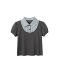 Two days off lab Striped 260g Breathable Cropped Tee
