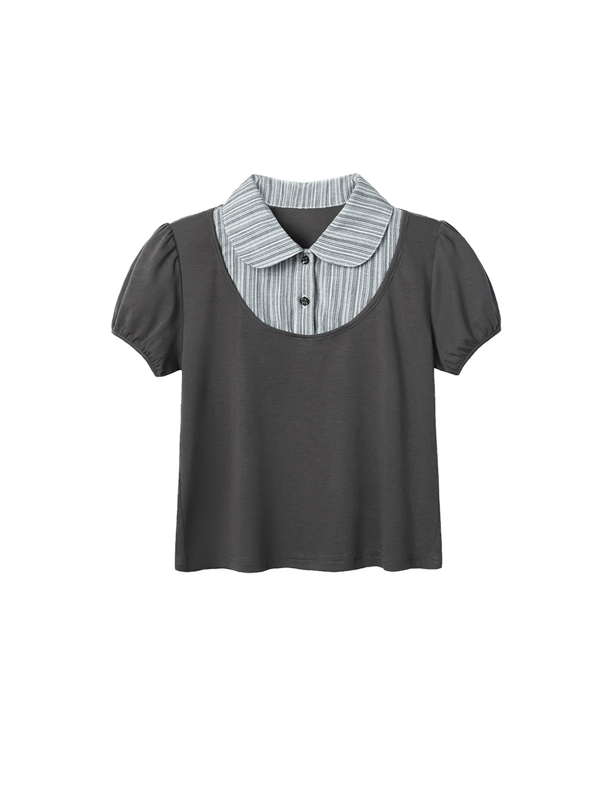 Two days off lab Striped 260g Breathable Cropped Tee