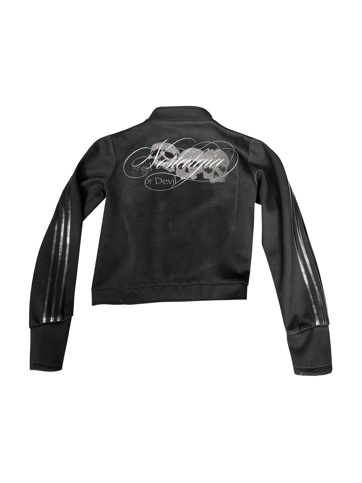 DETW Skull Gothic Script Casual Street Stand-Collar Jacket Unisex