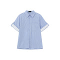 TURNTIDE Casual Loose Simple Striped Shirt