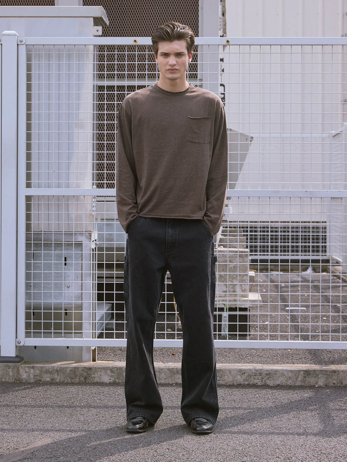 VLABMADE Light Wash Rigid Denim 80s Straight-Leg Jeans