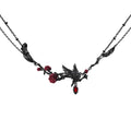 MASW Thorn Dark Rose Pendant Necklace