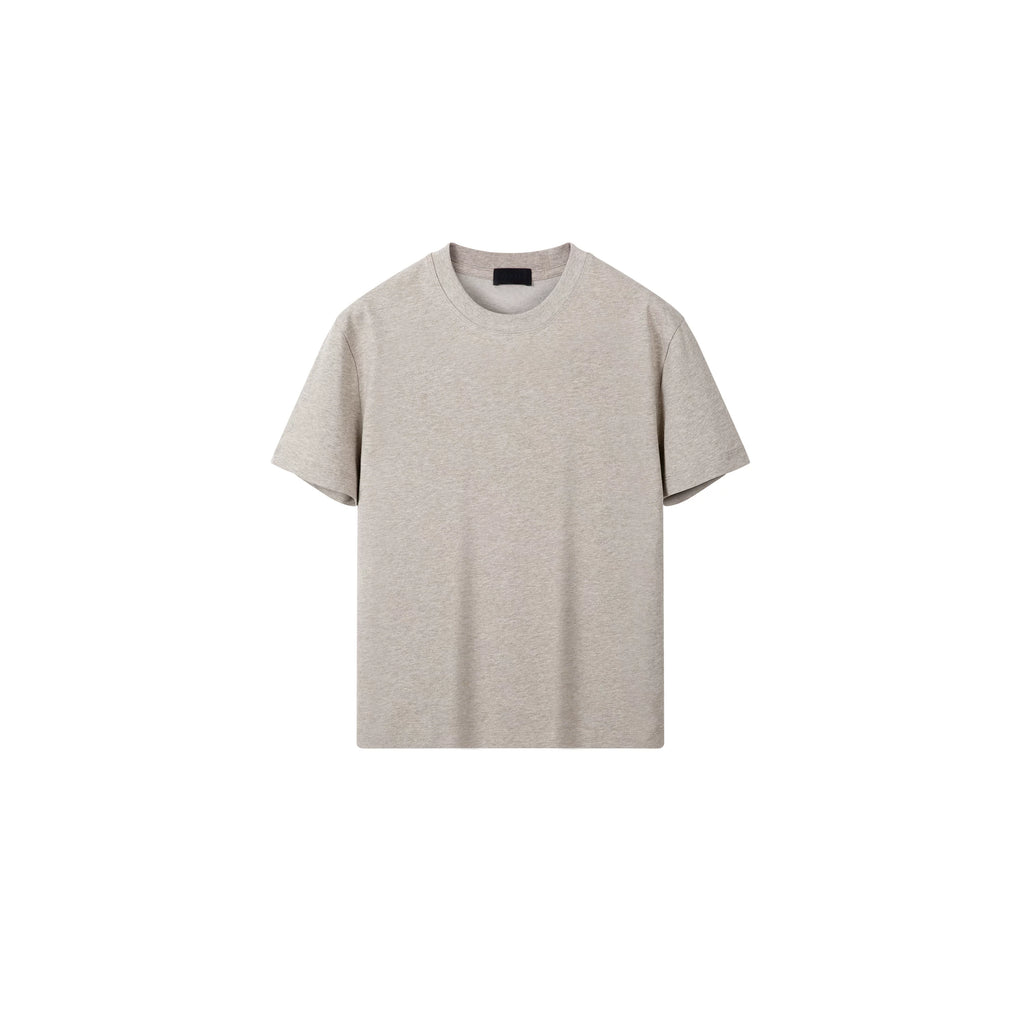 PLUS NO LOGO Casual Front Shoulder Short Sleeve Fitness Tee