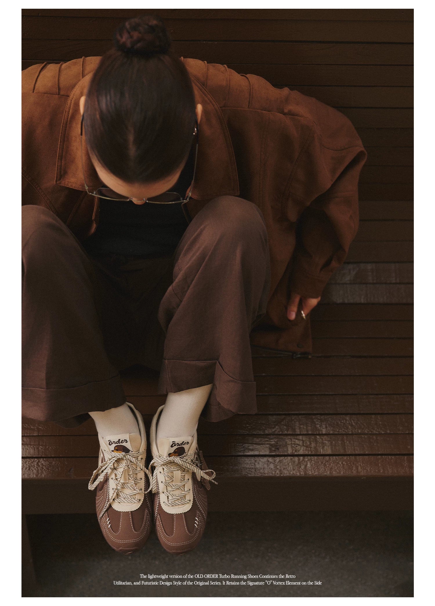OLD ORDER Leather Lace-Up Sneaker