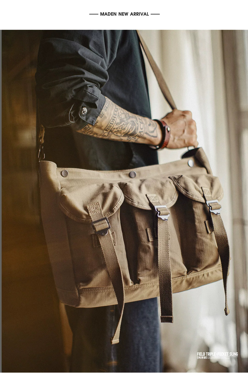Madden Field Triple-Pocket Sling Bag