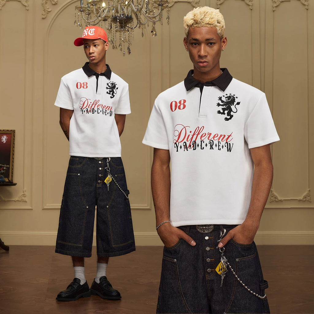 YADcrew Different 260g Moisture-Wicking Loose Polo Shirt