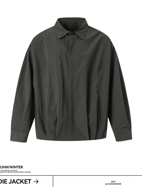 UNF Three-dimensional Pleated Loose Long-sleeved Shirt Jacket