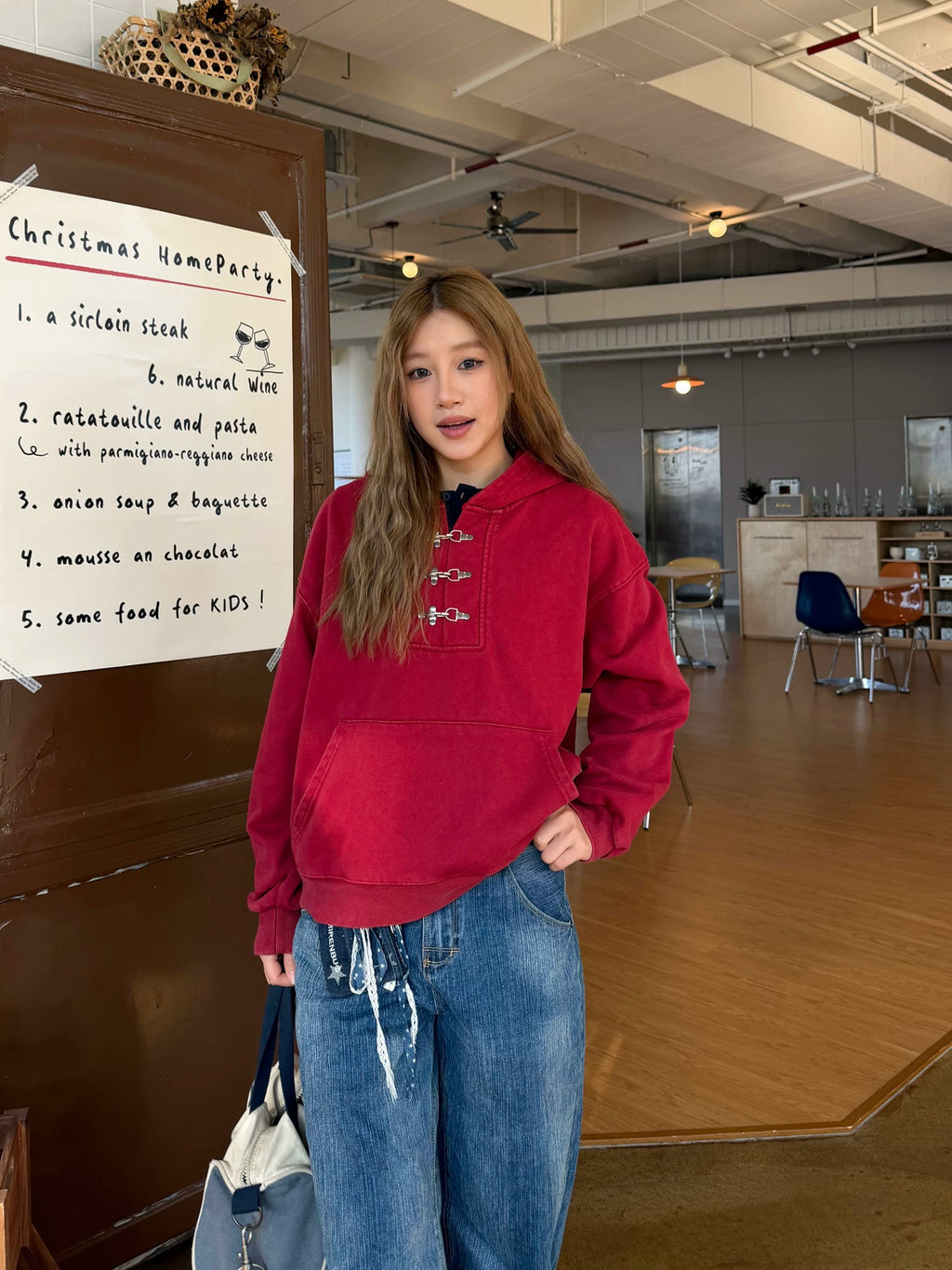 CCYE Lobster Button Heavy Hooded Sweater