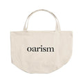oarism Cotton Canvas Embroidered Tote Bag - Open-Top