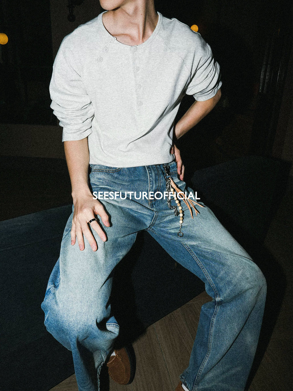 Seesfuture Slack Sense Simple Versatile Base Long Sleeve