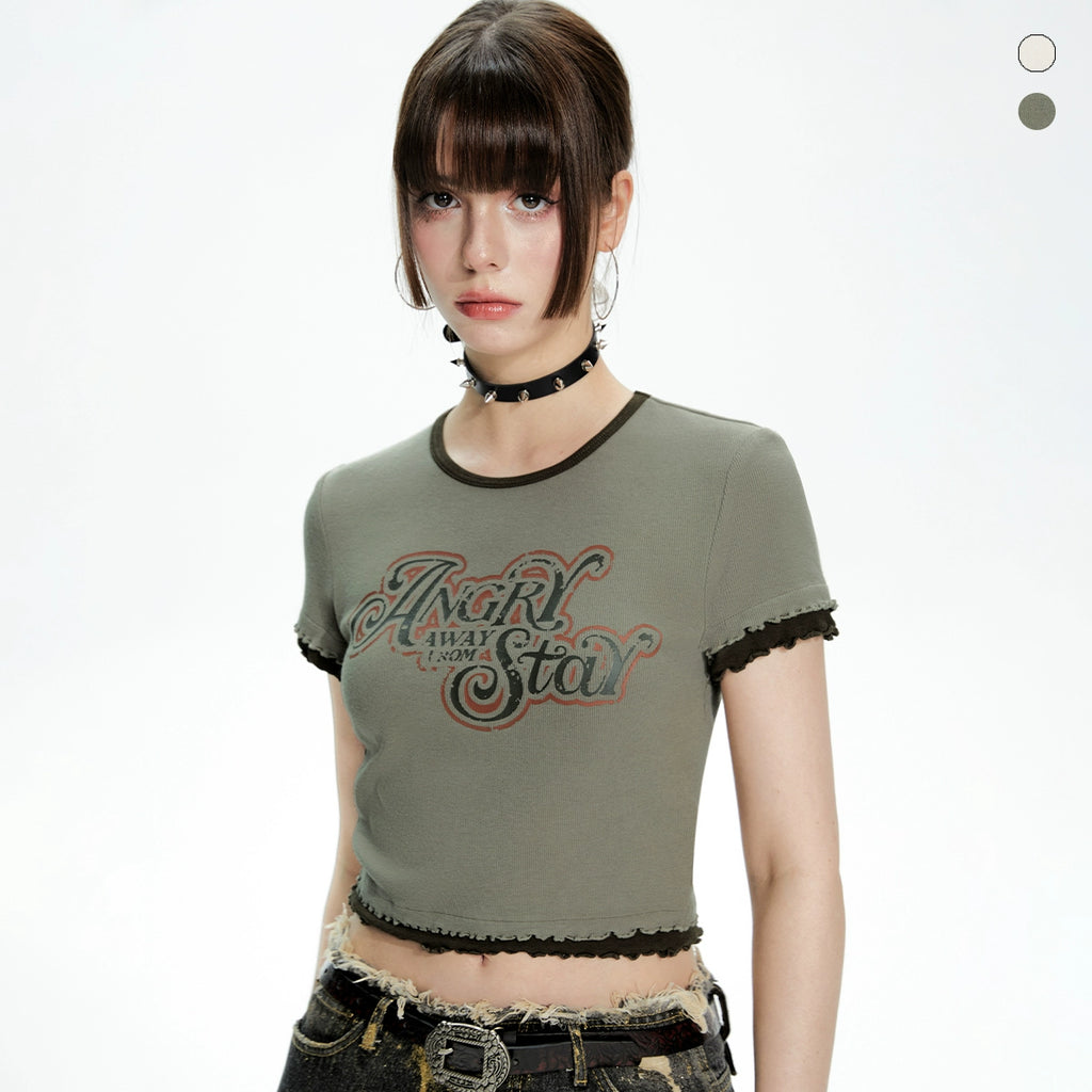 Imone Retro Worn Wooden Ear Edge Tee
