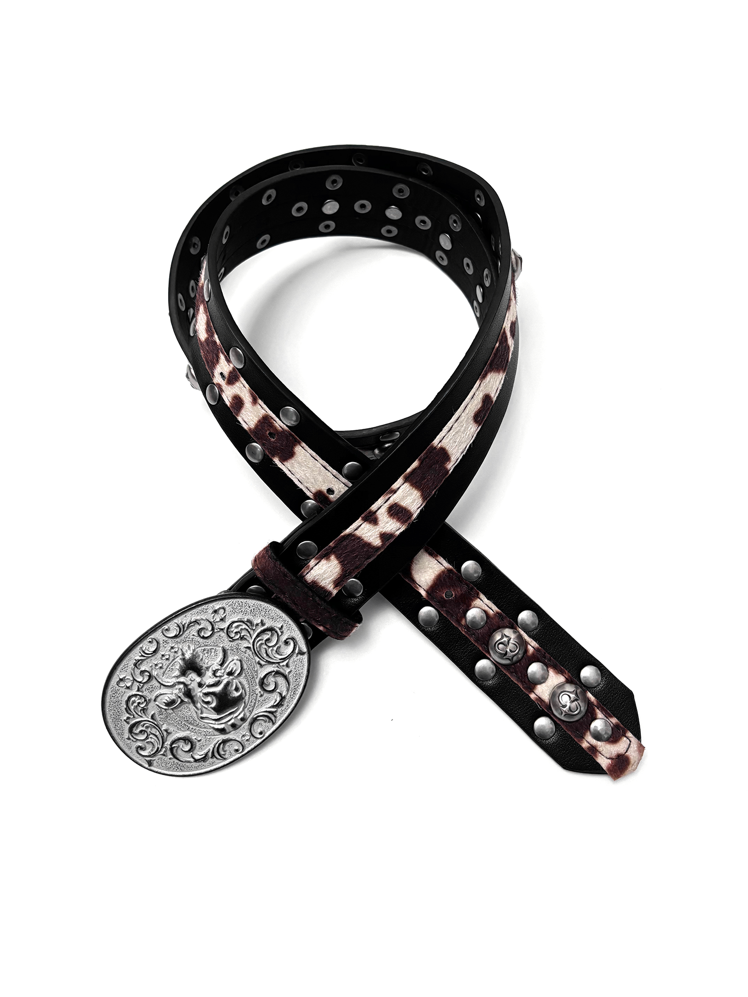 DPOL Retro Old Leopard Print Belt