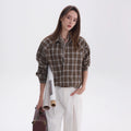 CHOR Raglan Plaid Long-Sleeve Shirt