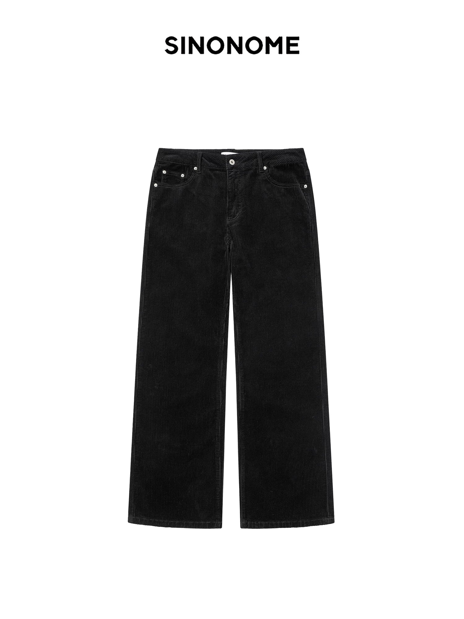 SINONOME 350g Corduroy Straight-Leg Relaxed Trousers