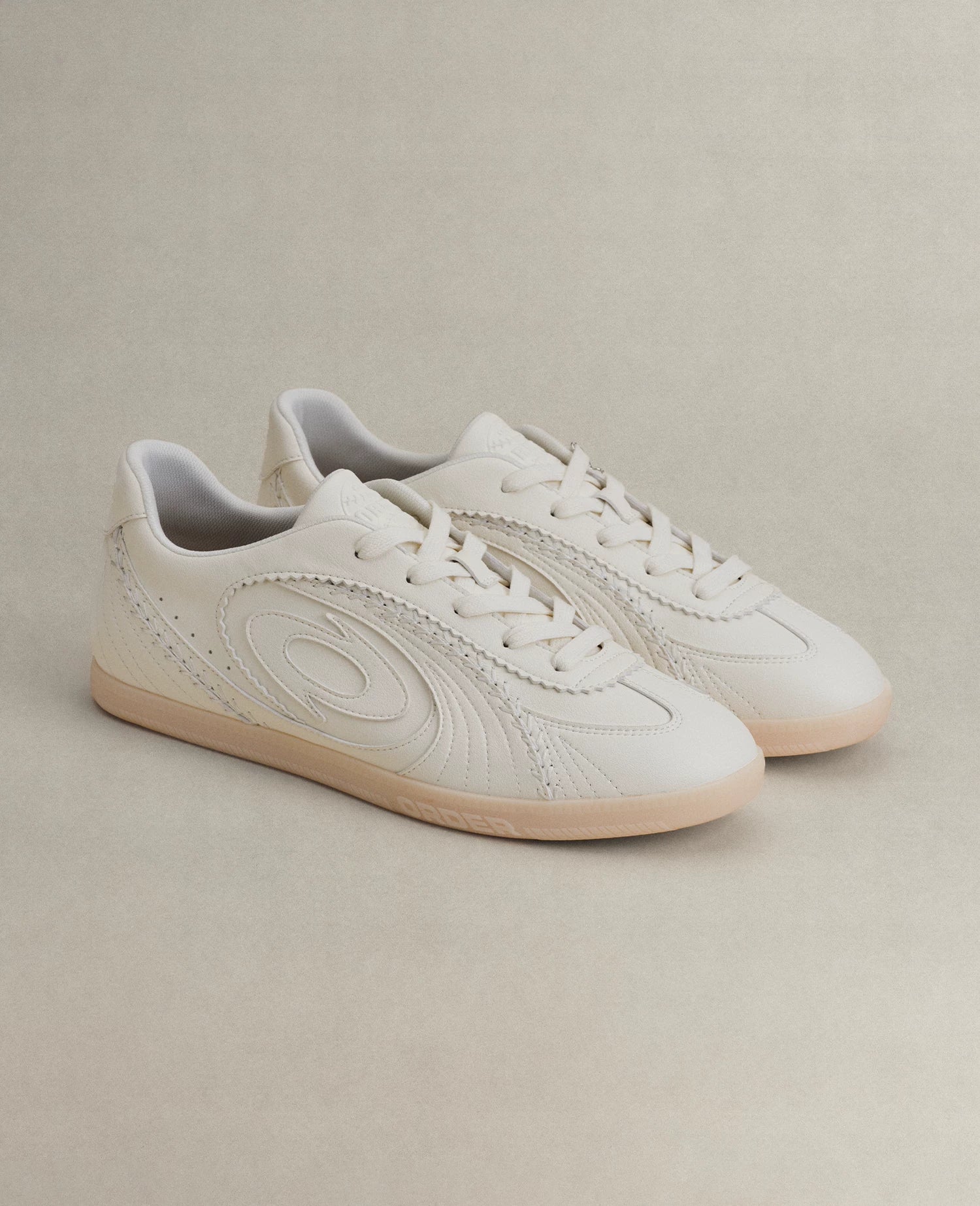 OLD ORDER Leather Lace-Up Retro Trainer