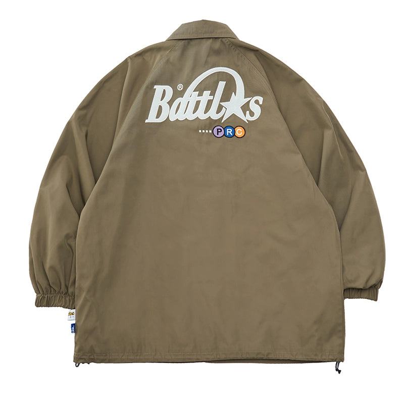 Battles Embroidered Windproof Lock Warm Printed Jacket Casual Jacket