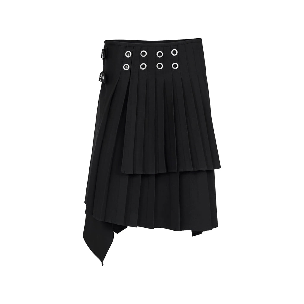 JIKOO Ferry Ticket Breathable High-Waist A-Line Skirt