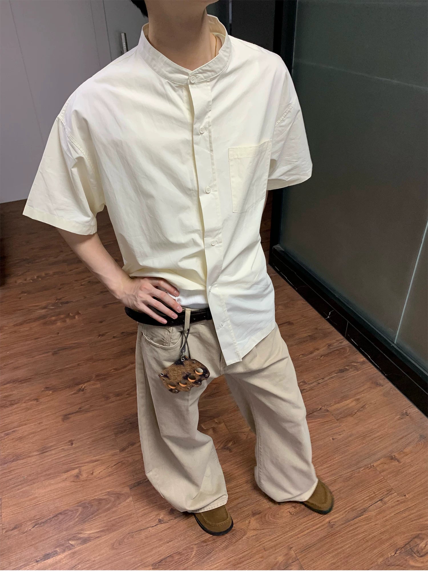 Seesfuture Vintage I-pleated Versatile Casual Pants