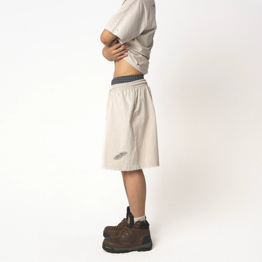 TH90 CREW 300g Straight-Leg Cotton Athletic Shorts
