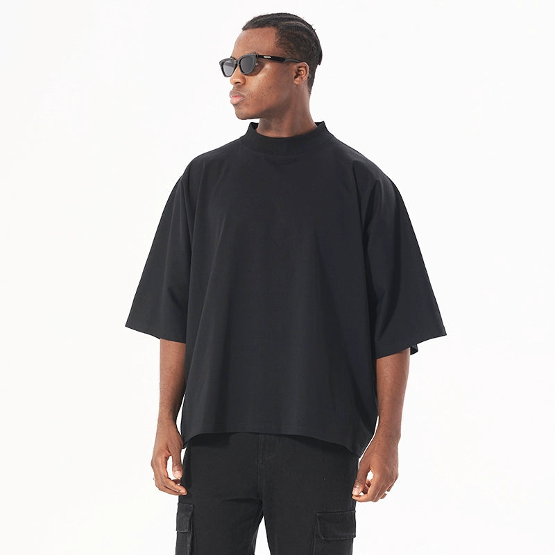Five mens heavy loose BOXY NO SEAM cotton Tee